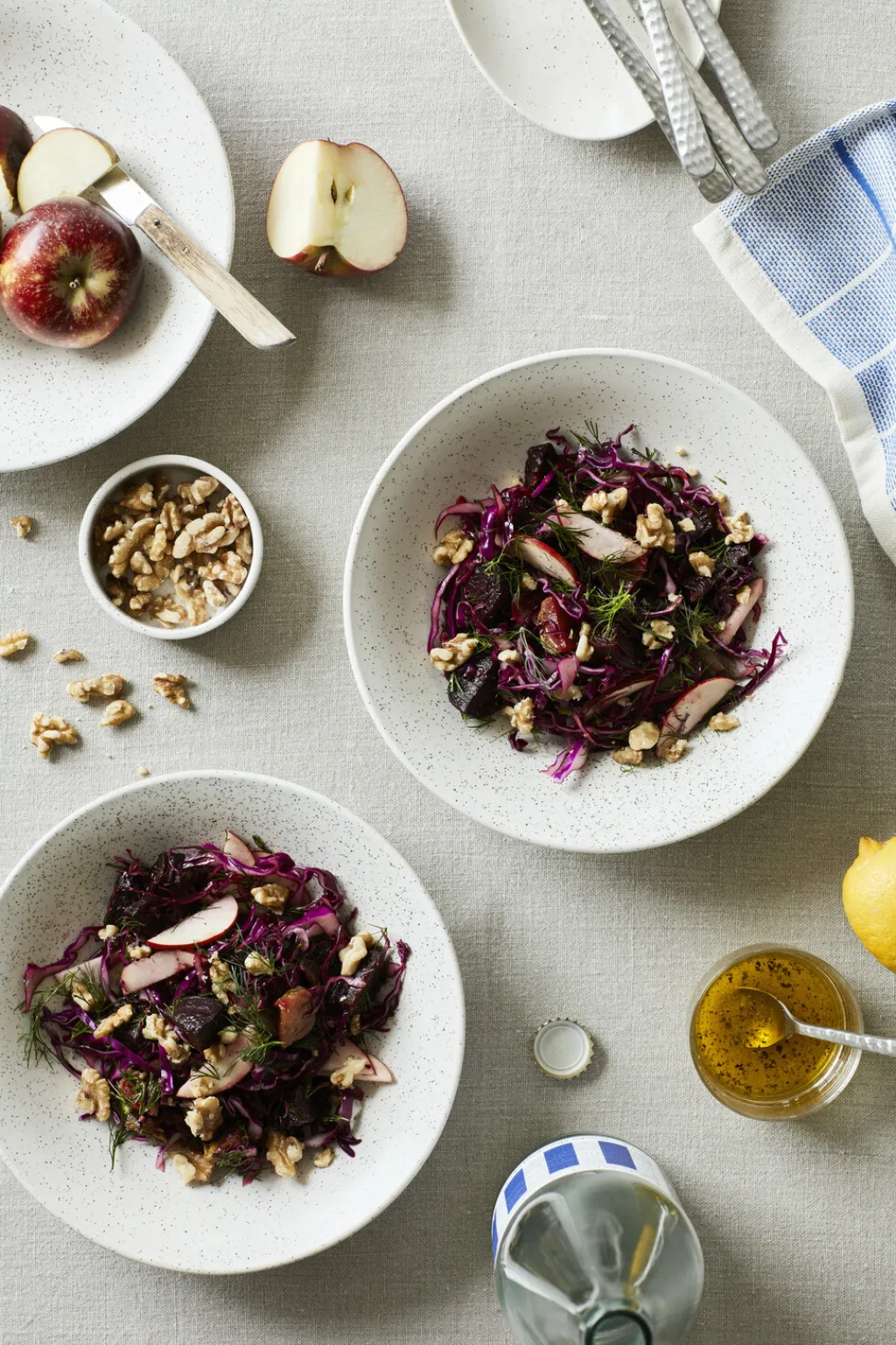 Outlet Nordic Vanilla Skål Ø34,5xH7,5 cm, Cream w. Grains Skåle|Spisestue