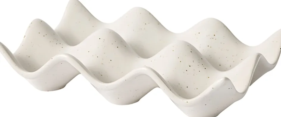 Broste Copenhagen Nordic Vanilla Æggebakke 10x15 cm, Cream w. Grains