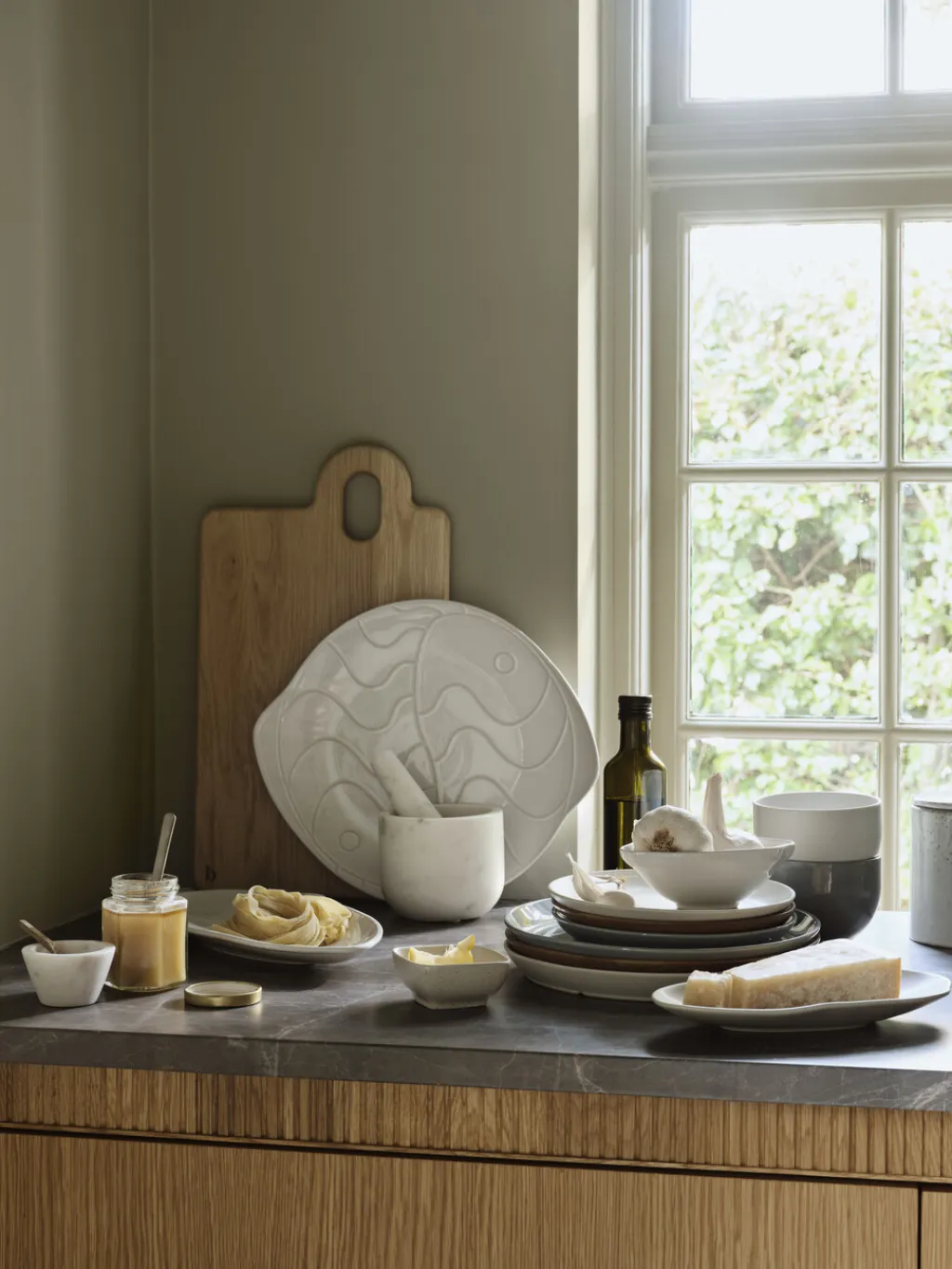 Broste Copenhagen Middagstallerkener > Pesce Tallerken 34,6 cm, Hvid