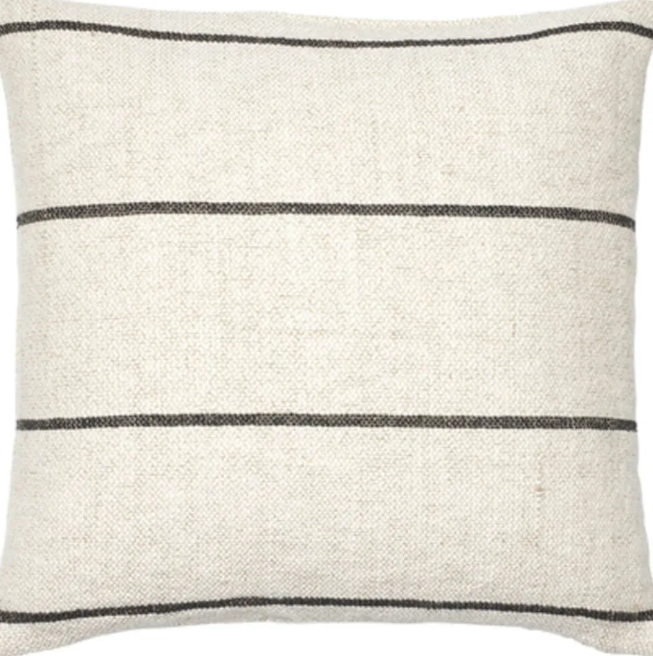 Best Broste Copenhagen Sigrid Pudebetræk 50x50 cm, Light Beige/Black