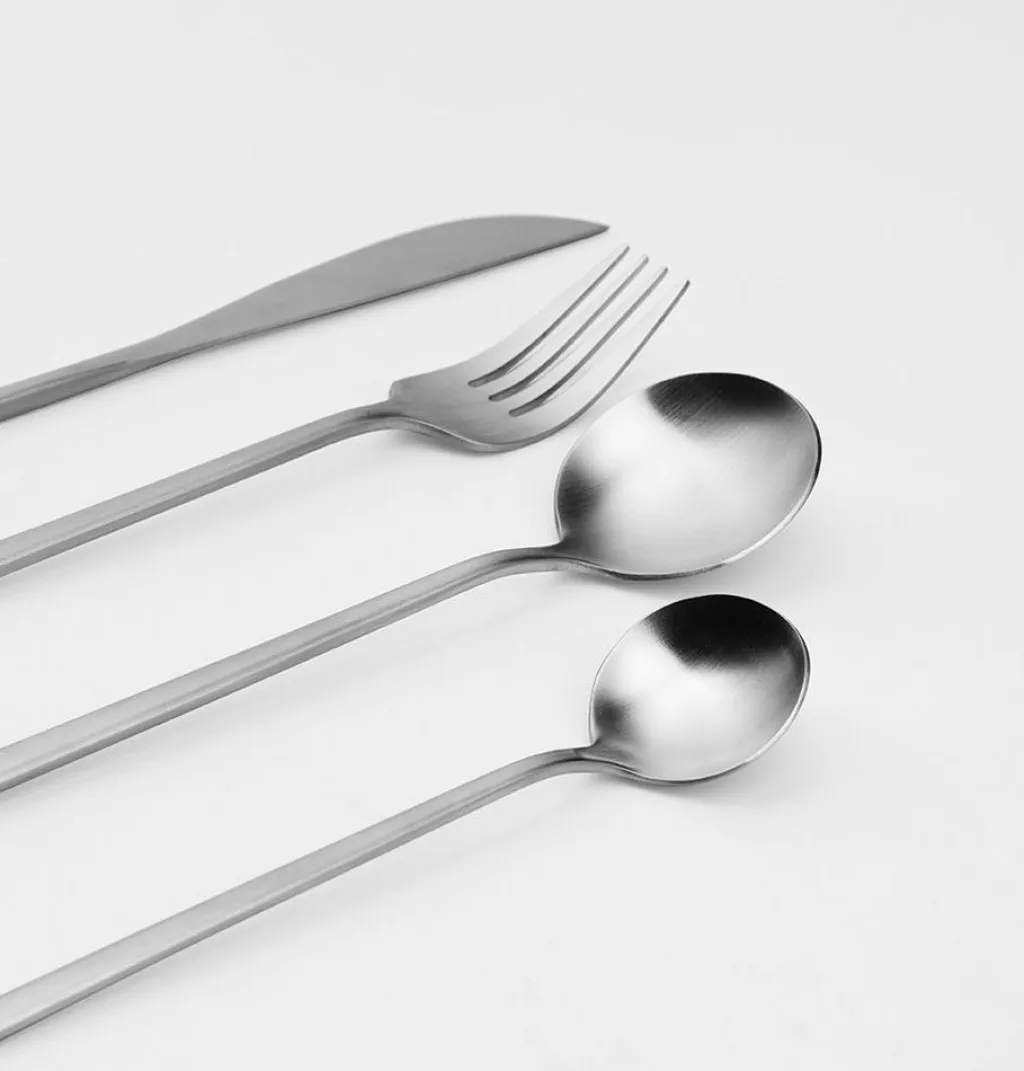 Broste Copenhagen Bestiksæt > Tofte Bestik 4 Dele, Brushed Satin