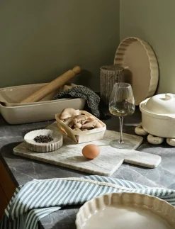 Broste Copenhagen Vig Ovnfast Fad , Beige