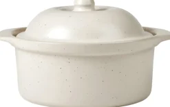 Online Broste Copenhagen Vig Ovnfast Fad m. Låg 24x20,5 cm, Beige