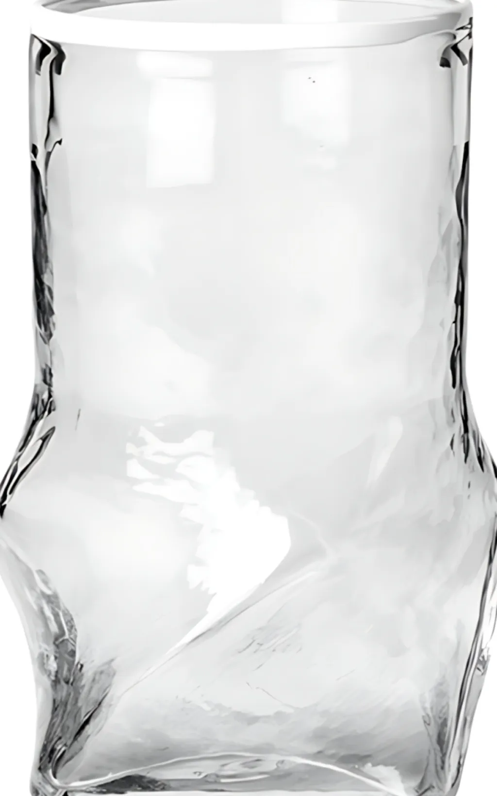 Broste Copenhagen Stue|Vaser > Ellen Vase H22 cm, Klar/Hvid