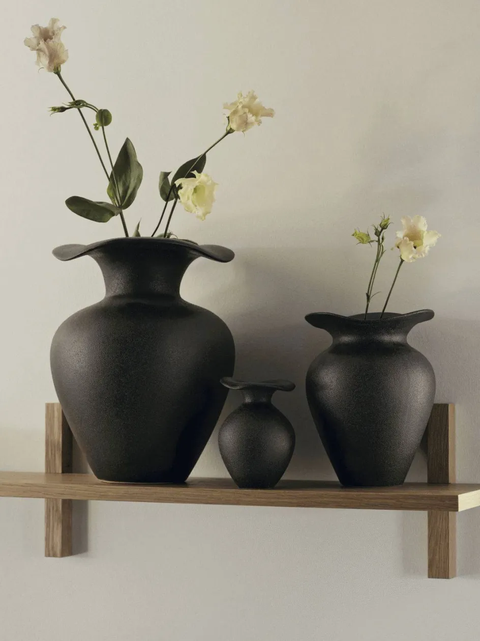 Online Broste Copenhagen Florentina Vase H, Sort