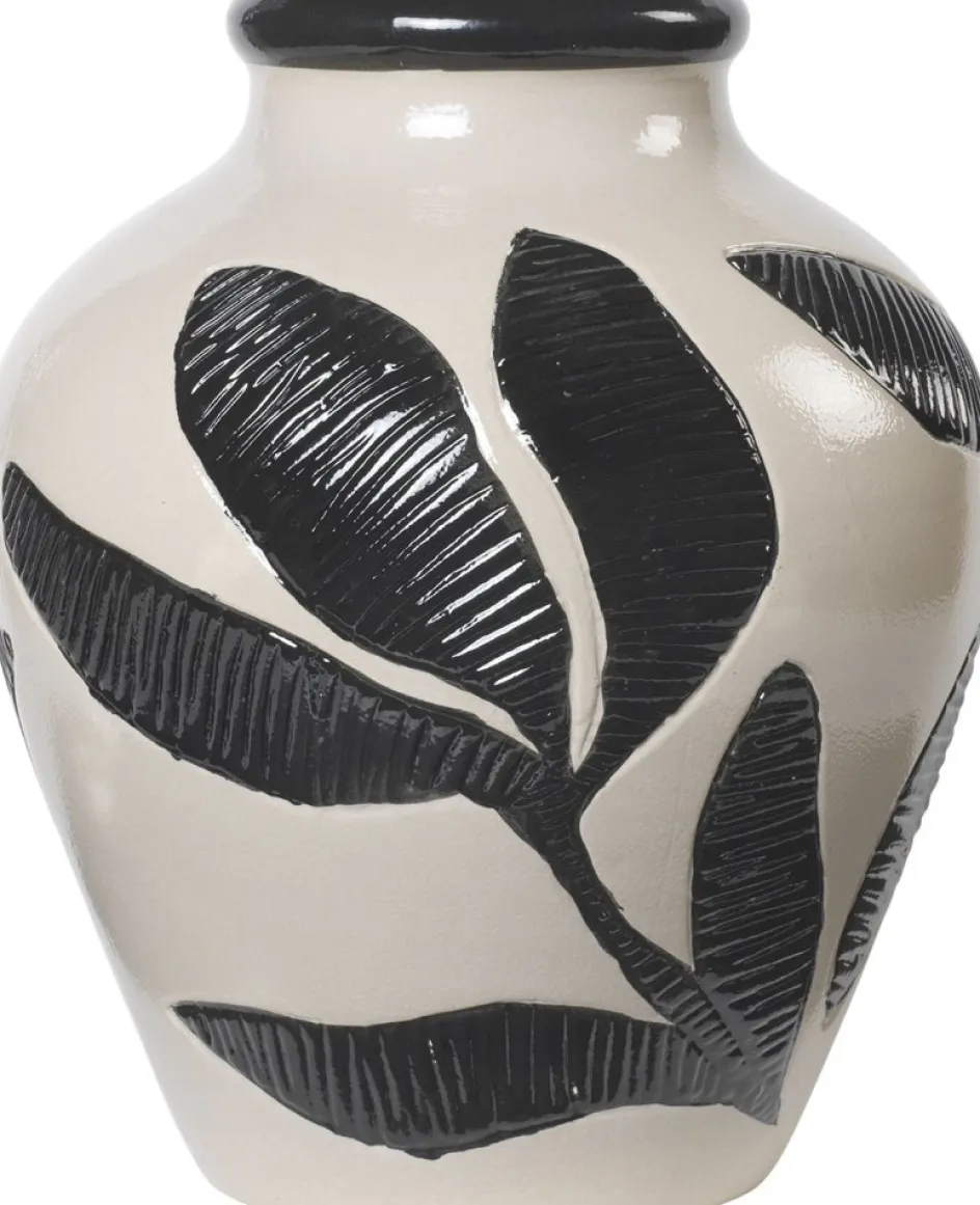 New Broste Copenhagen Herbert Vase H, Sort