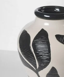 New Broste Copenhagen Herbert Vase H, Sort