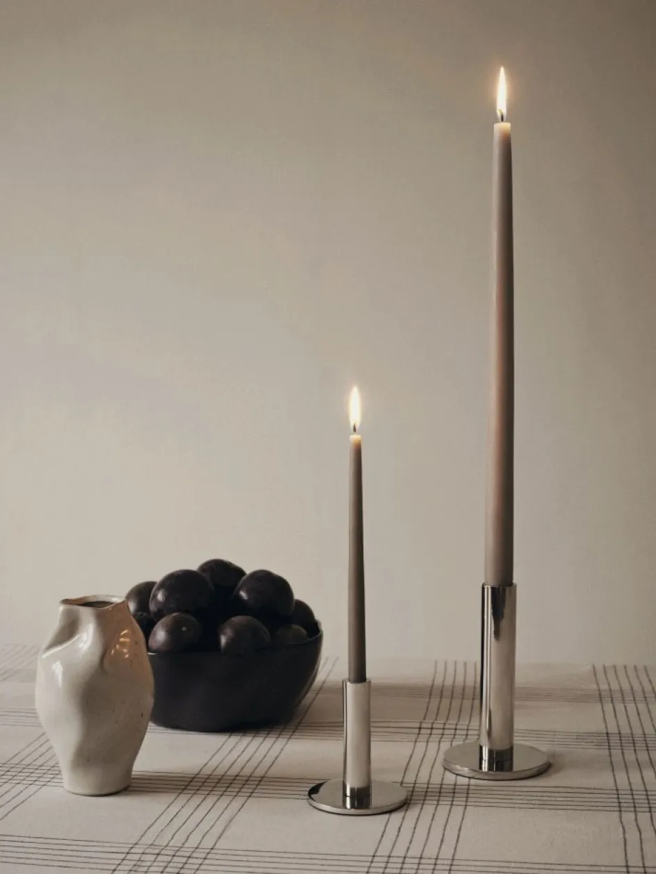 New Broste Copenhagen Maro Lysestage H1, Sølvfinish