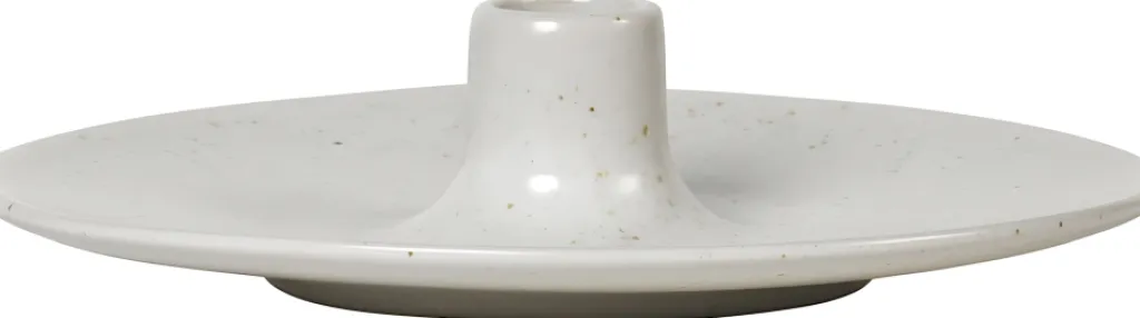 Hot Nordic Vanilla Lysestage H4 cm, Cream w. Grains Lysestager