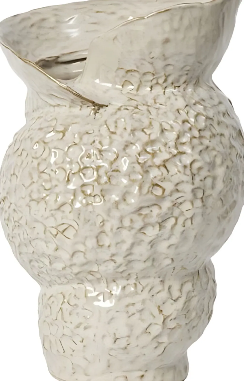 Broste Copenhagen Vaser > Shelly Vase H38 cm, Hvid