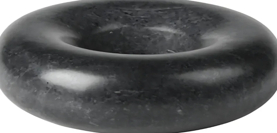 Best Broste Copenhagen Torus Lysestage H5 cm, Sort