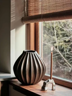 Broste Copenhagen Wide Vase H, Antique Brown