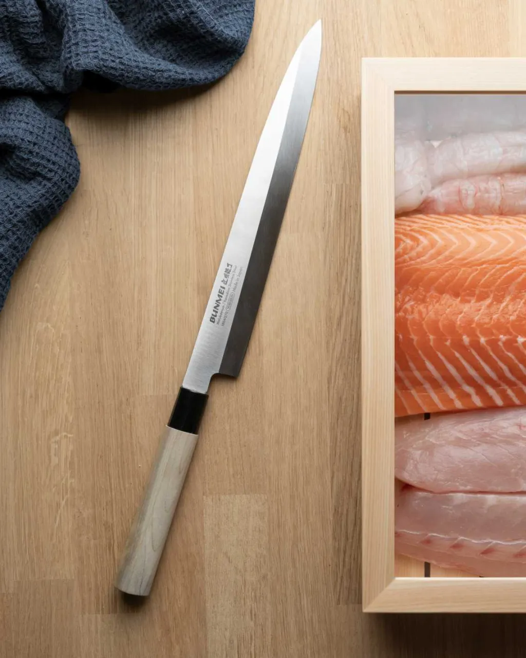 Bunmei Udbener- Og Filetknive > Yanagi Sashimikniv Enkelslebet 27 cm, Stål