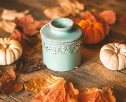 Outlet Butter Bell Antique Smørklokke H10,7 cm, Sea Spray Green