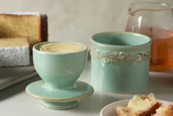 Outlet Butter Bell Antique Smørklokke H10,7 cm, Sea Spray Green