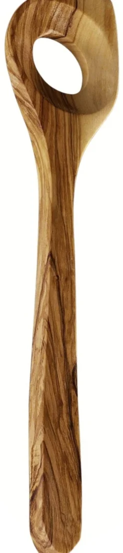 Clearance Toscana Røreske m. Hul 30 cm, Oliventræ Skeer Og Tænger