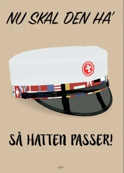 Citatplakat Stue|Vægdekorationer Og Plakater > Student Nu Ska' Den Ha' Så Hatten Passer SWC A5