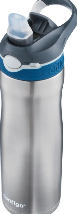 Clearance Contigo Ashland Chill Drikkeflaske m. Sugerør 590 ml, Stål