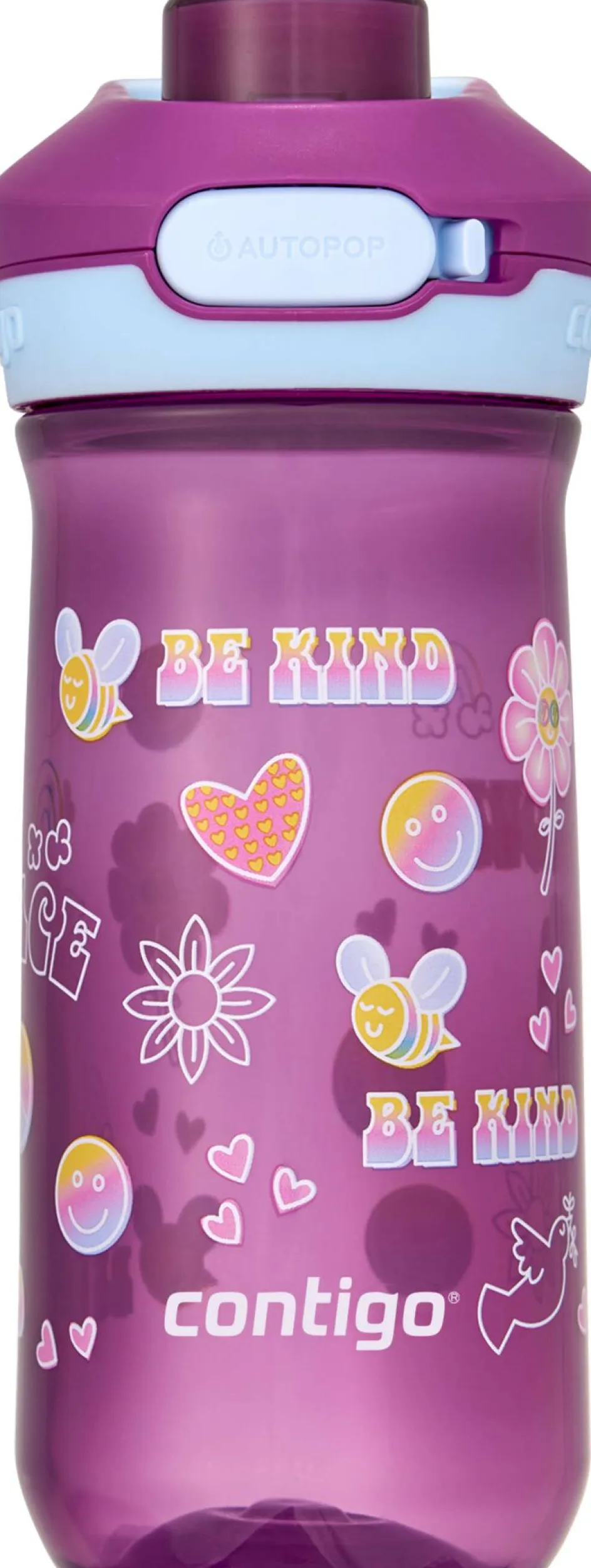 Best Contigo Jessie Autopop Drikkeflaske 420 ml, Grape Retro