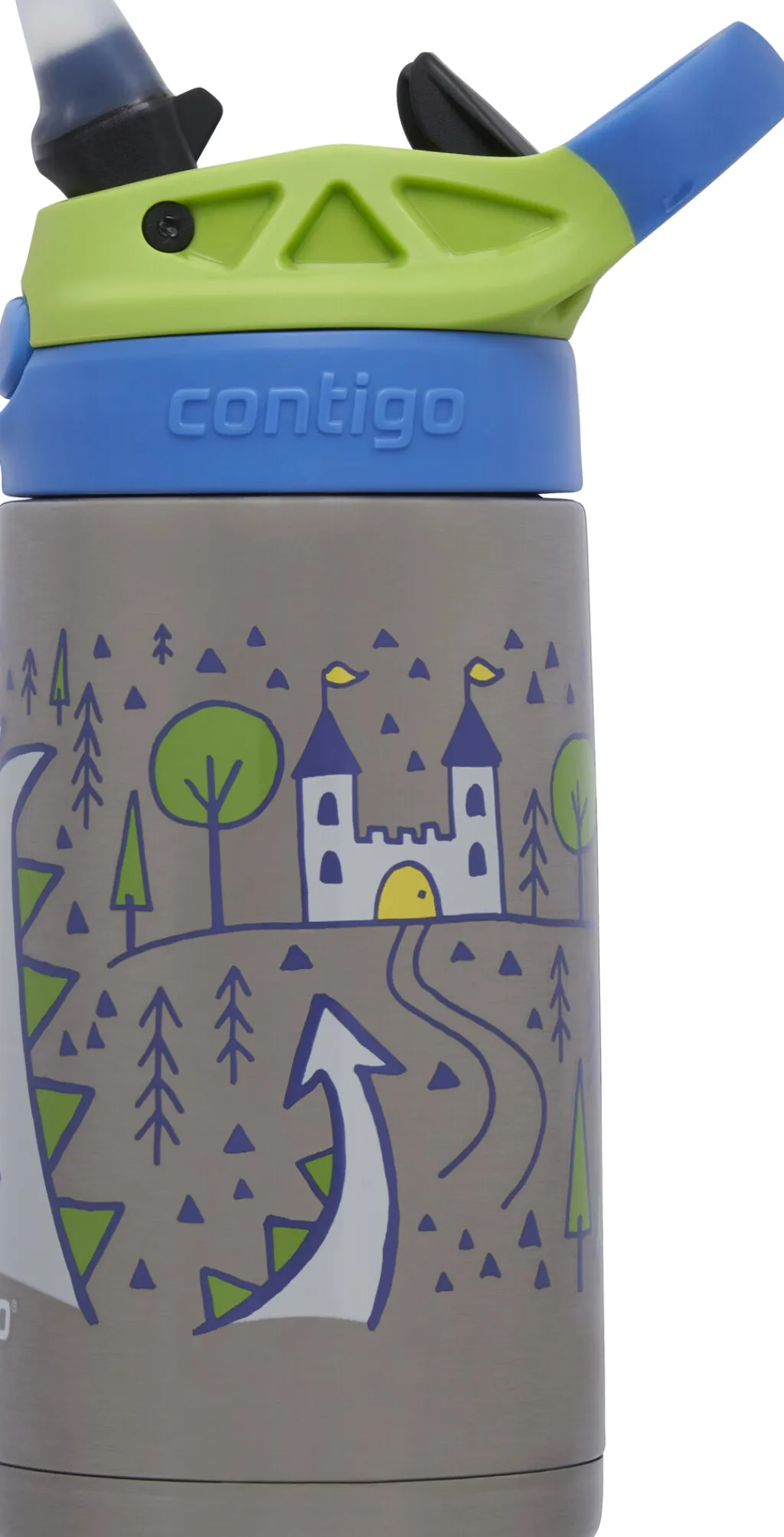 Best Kids Easy Clean Chill Drikkeflaske m. Sugerør 380 ml, Børn Drikkedunke Til Børn|Opbevaring Til Køkkenet