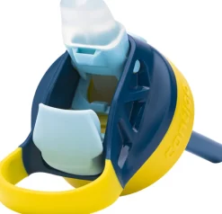 Clearance Contigo Kids Gizmo Drikkeflaske m. Sugerør 420 ml, Blå/Gul Raket