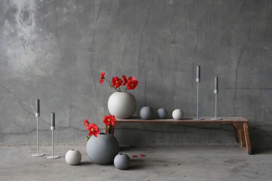 Online Cooee Design Ball Vase H, Grå