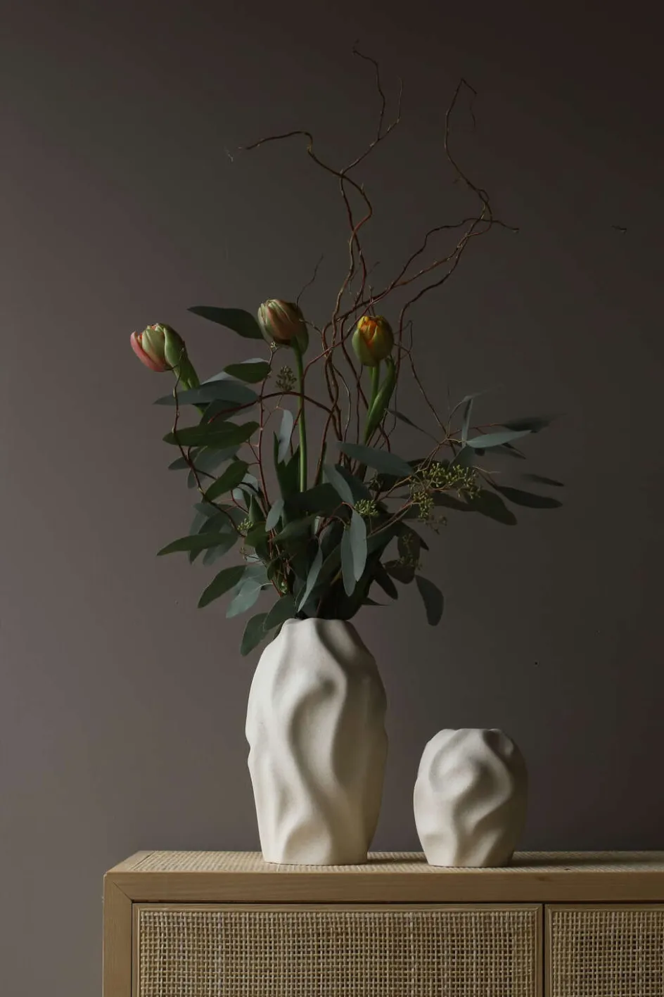 Clearance Cooee Design Drift Desert Vase H, Vanilla