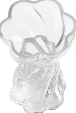 Clearance Cooee Design Twist Bulb Ball Vase H12,8 cm, Klar