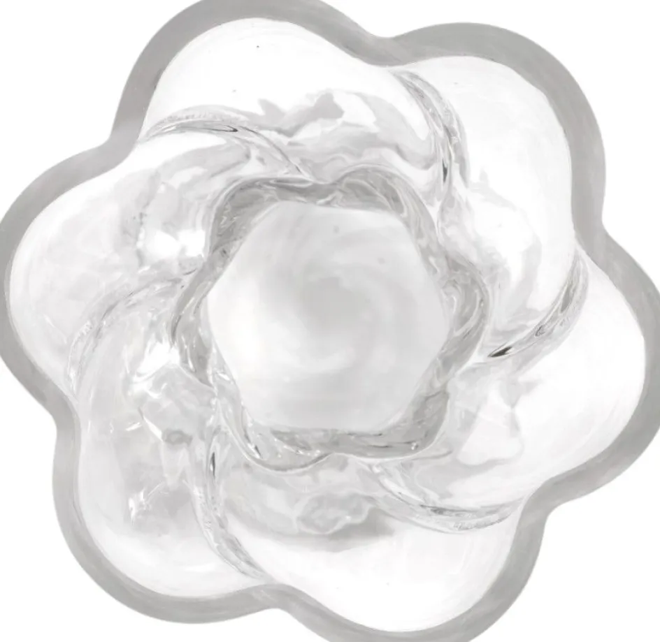 Clearance Cooee Design Twist Bulb Ball Vase H12,8 cm, Klar