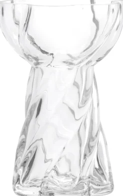 Clearance Cooee Design Twist Bulb Ball Vase H12,8 cm, Klar