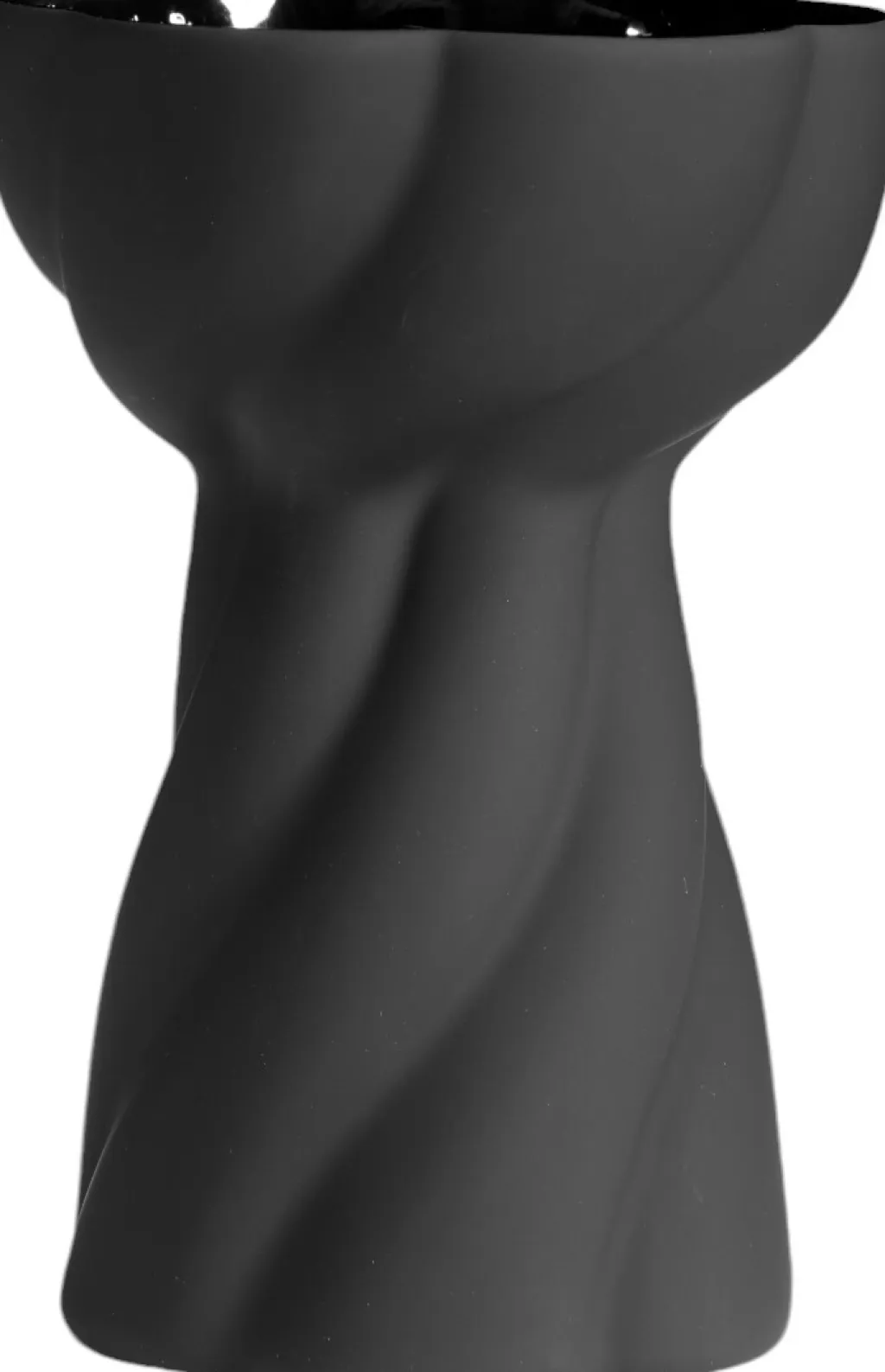 Sale Twist Bulb Vase H13 cm, Sort Stue|Vaser
