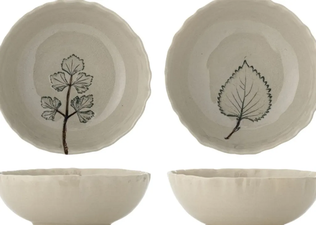 Creative Collection Skåle > Aubrin Skål 2 stk. Ø15,5 cm, Natur