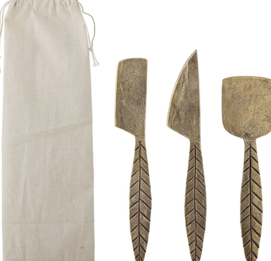 Clearance Bloomingville Creative Collection Citra Ostesæt 3 Dele, Messing