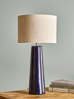 Bloomingville Creative Collection Cornelie Bordlampe H61 cm, Blå