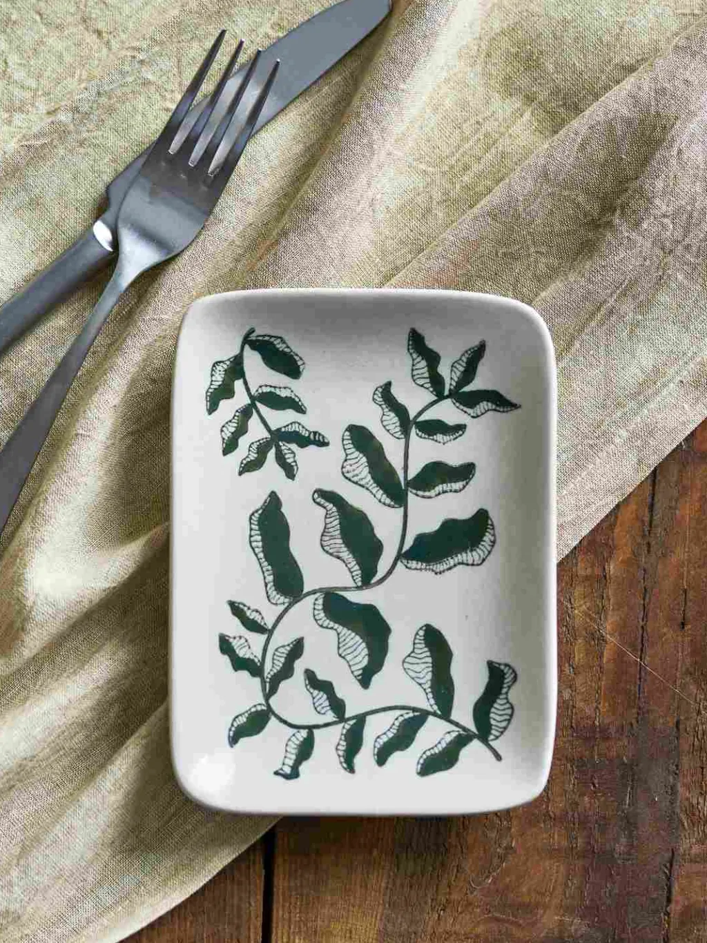 New Fauni Tallerken 15 cm, Mørkegrøn Desserttallerkener