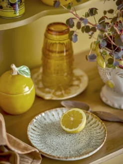Creative Collection Desserttallerkener > Fleur Tallerken , Natur