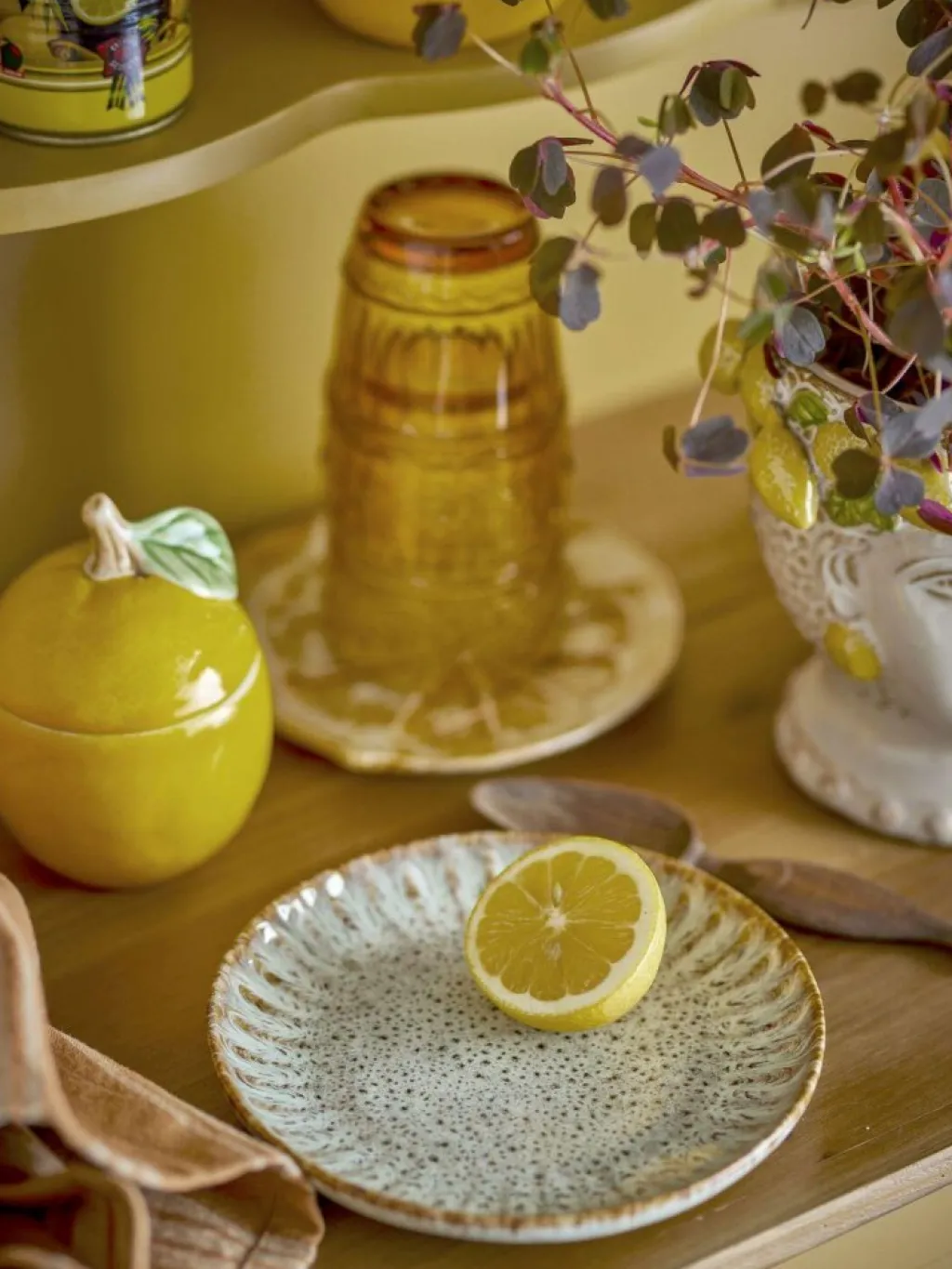 Creative Collection Desserttallerkener > Fleur Tallerken , Natur