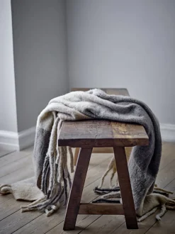 New Hamisha Plaid 127x152 cm, Grå/Brun Plaider Og Tæpper