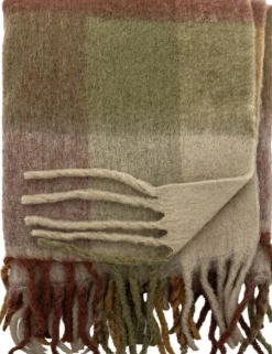 Creative Collection Plaider Og Tæpper > Hamisha Plaid 127x152 cm, Grøn/Brun
