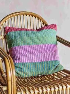New Isnel Pude 45x45 cm, Grøn/Rosa Puder Og Betræk