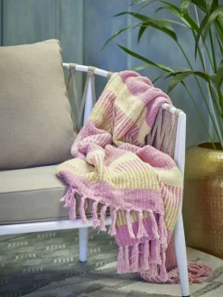 Creative Collection Isnel Plaid 130x160 cm, Pink