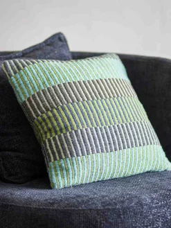 Sale Bloomingville Creative Collection Isnel Pude 45x45 cm, Grøn/Blå