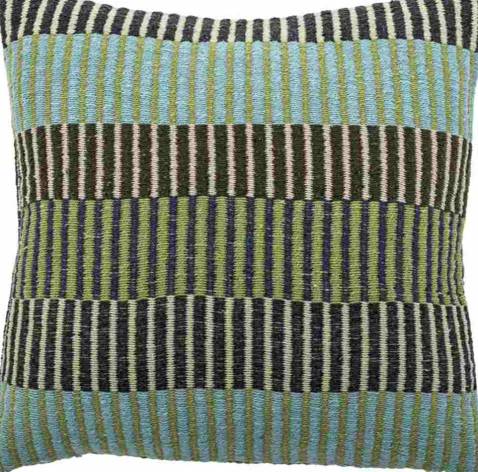 Sale Bloomingville Creative Collection Isnel Pude 45x45 cm, Grøn/Blå