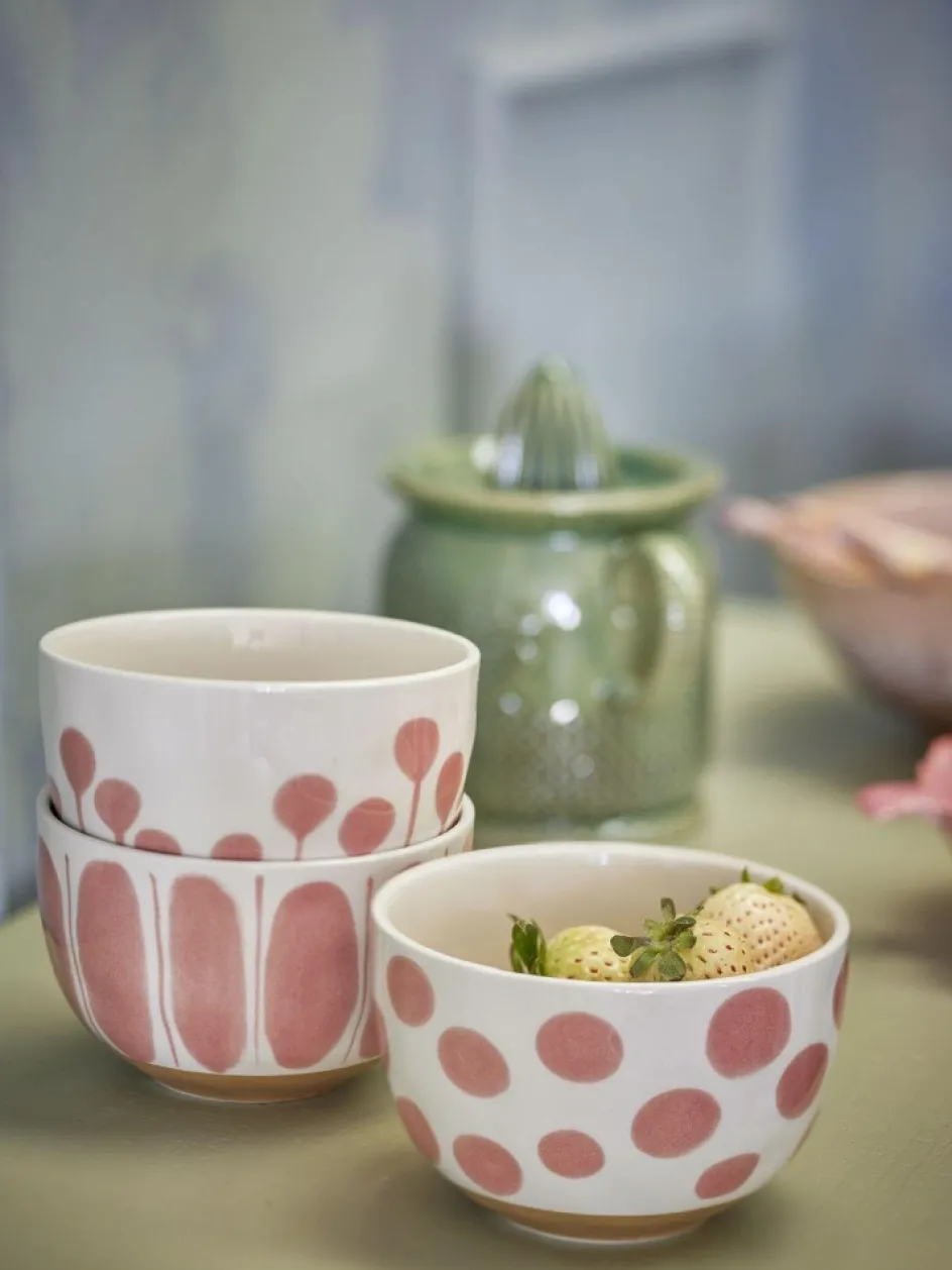 Sale Creative Collection Linora Skål 3 stk. Ø12,5 cm, Rosa