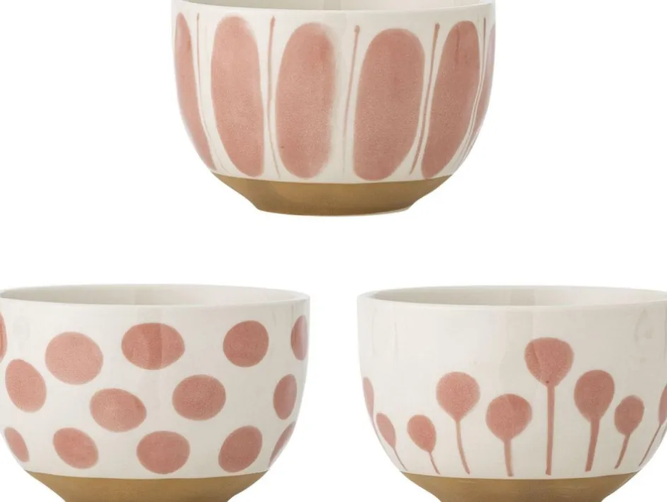 Sale Creative Collection Linora Skål 3 stk. Ø12,5 cm, Rosa