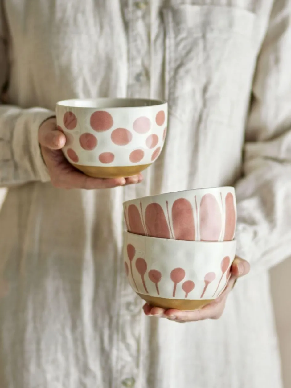 Sale Creative Collection Linora Skål 3 stk. Ø12,5 cm, Rosa