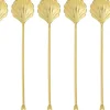 New Loreta Krukke m. Cocktailgafler, Guld Serveringsbestik