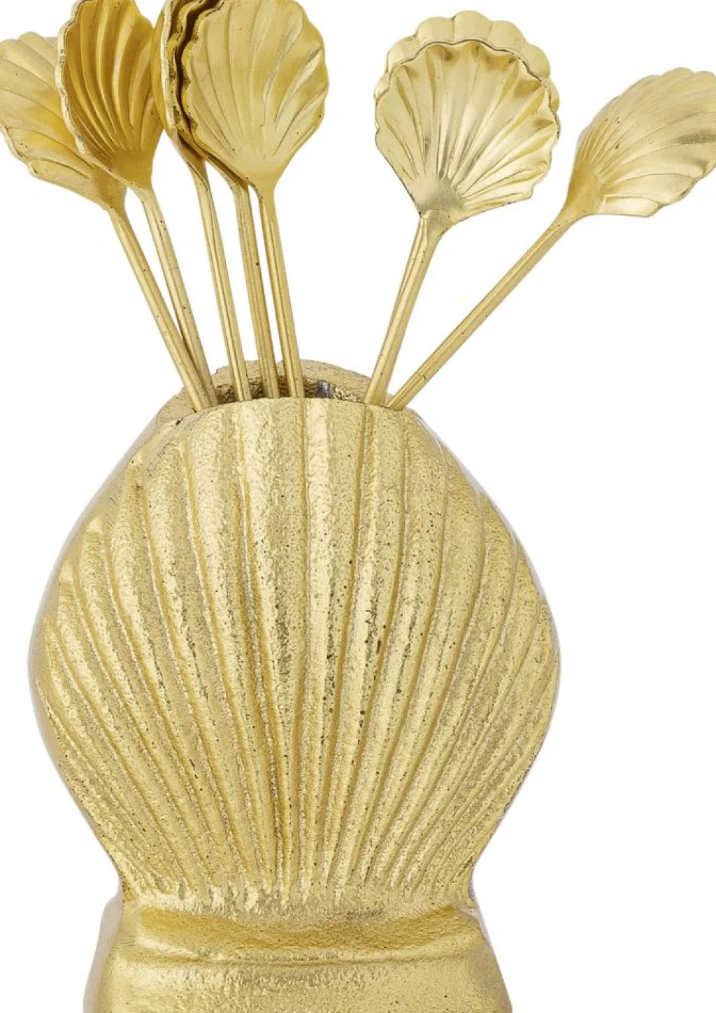 New Loreta Krukke m. Cocktailgafler, Guld Serveringsbestik