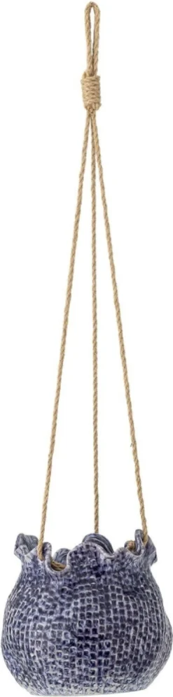 Clearance Lottie Hængeurtepotte H16 cm, Blå Stue|Urtepotter Og Krukker