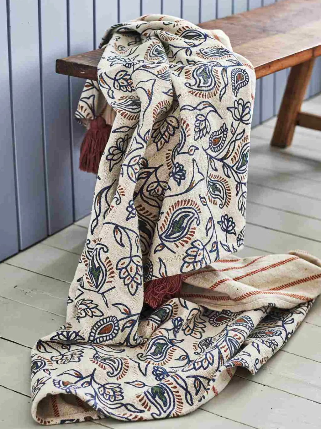 Sale Paisley Plaid 130x160 cm, Multi Plaider Og Tæpper